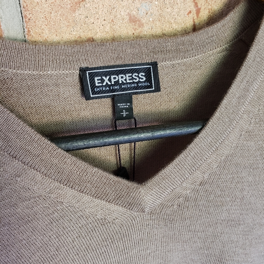 EXPRESS Fine Marino Wool V Neck